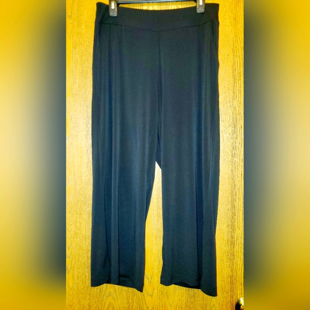 MAUI MAMAS Slouch Pants Black Women's Wide Leg Pants Cropped Pants Sz: M NWT